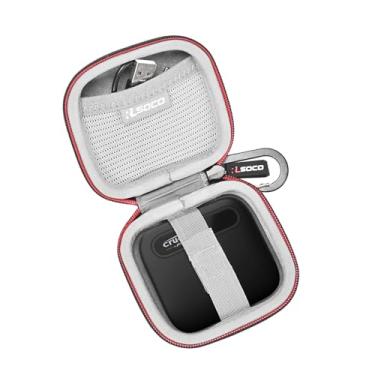 Imagem de RLSOCO Estojo de transporte para SSD portátil Crucial X9/X9 Pro/X10/X10 Pro/X6 8 TB/6 TB/4 TB/2 TB/1 TB/500 GB, unidade de estado sólido externa (apenas estojo)