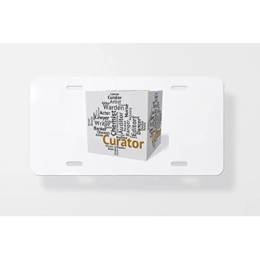 Imagem de Curator Job Represents Curators Hire and Guardian placa capa – Novidade capa para placa de carro – Moldura para placa de carro 15 x 30 cm