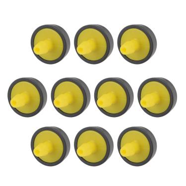 Imagem de METALLIXITY Gotejador de compensação de pressão, (5 galões por hora) 15 peças, emissores de gotejamento de irrigação de plástico - para regar plantas de gramado de jardim, amarelo