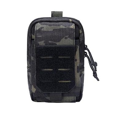Imagem de EXCELLENT ELITE SPANKER Bolsa tática EDC Molle, bolsa utilitária, coldre para celular, bolsa de cintura, bolsa de ferramentas para acessórios Molle (preto multicam)
