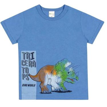 Imagem de Camiseta Alenice Play Infantil Menino Verão com Estampa Triceratops 60243-Masculino