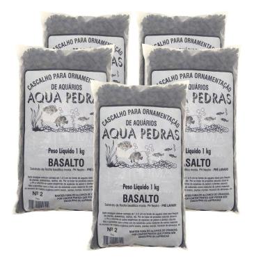 Imagem de Substrato Basalto p/ Aquários e Jardins Decoração N°2 -5kg