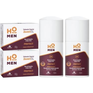 Imagem de 2UN Desodorante + 2UN Sabonete Protect HoMen 90g Davene (4)