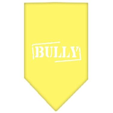 Imagem de Mirage Pet Products Bandana com estampa de tela Bully para animais de estimação, pequena, amarela