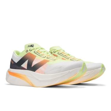 Imagem de New Balance FuelCell Supercomp Elite V4 Tênis de corrida masculino, Branco/Branco-Limão Branco/Manga Quente, 11.5 Wide