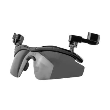 Imagem de Dynwave Óculos de sol polarizados para áreas externas Óculos de proteção solar confortáveis Clip on Óculos de sol Clip on Chapéu Boné para golfe Corrida