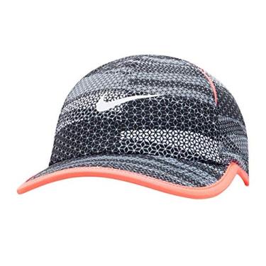 Imagem de NIKE Boys' or Girls' Featherlight Dri-FIT Hat (12-24 Months, Stars Grey(3A2628-023)/Pink/Silver)