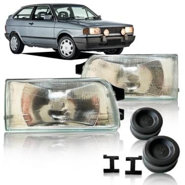 Imagem de Par Farol Gol Parati Saveiro Voyage 91 92 93 94 Quadrado - Fortluz