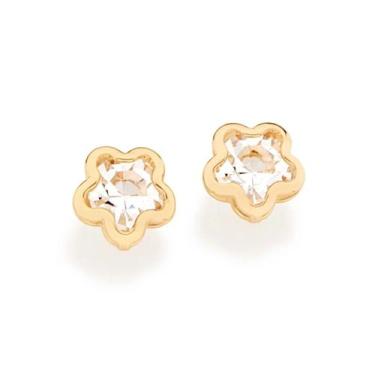 Imagem de Brincos banhado ouro 3x 24k 18k e 22k ou branco femininos pequenos seg