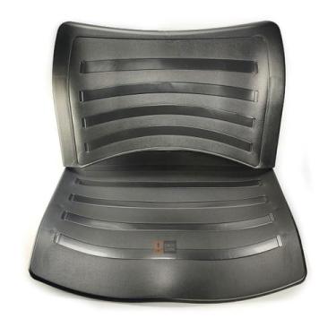 Imagem de Kit Assento/Encosto Em Plastico Preto Masticmol Iso Polipro