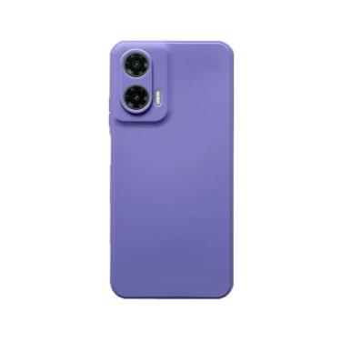 Imagem de GR Global Revolution, Capa Capinha Aveludada Anti Impacto Para Motorola Moto G35 Cor:Lavanda