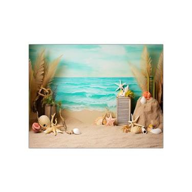 Imagem de Fundo Fotográfico 1,55 X 1,20 - New Born Fundo do Mar Praia 031 - Via 