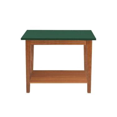 Imagem de Mesa de Apoio Lateral Madeira Maciça New Veneza Verde - Belle House