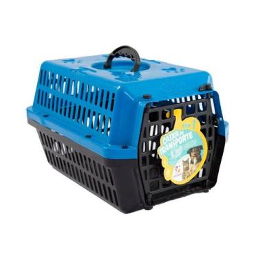 Imagem de Caixa de Transporte Alvorada New Azul para Cães e Gatos - Tamanho 2