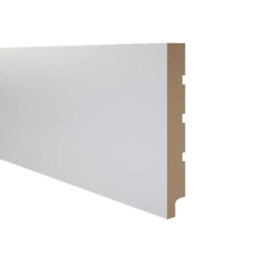 Imagem de Rodapé de MDF Durafloor Essencial E-05 Branca Polar 200mm x 18mm x 210