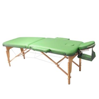 Imagem de Maca Dobrável Madeira 350kg Estética Massagem Portátil Cor Verde - Gold - Modelo Top 1,90x70cm