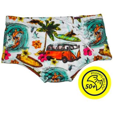 Imagem de Sunga Infantil Menino Surf Perua Praia Verão Piscina Prot Uv - anjo da