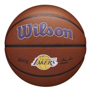 Imagem de Bola Basquete Nba Team Alliance Los Angeles Lakers Size 7 Wilson, Marr