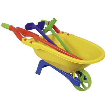 Imagem de Carrinho de Mão Infantil Para Brincar na Praia e Jardim Carriola Tatet