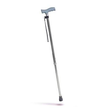Imagem de Bengala Tipo T Com Alça Tubo de Alumínio Até 100kg Regulável - Hidroli