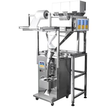 Imagem de Máquina de embalagem pneumática de enchimento de pó de partículas triplo de 1 kg com selagem lateral