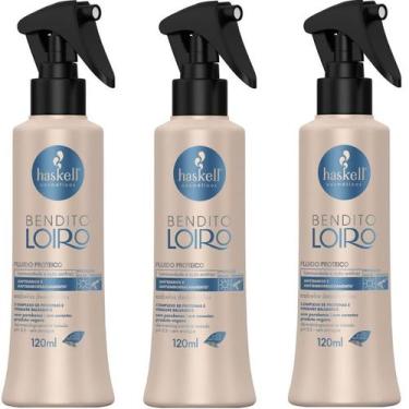 Imagem de Kit 3 Fluído Seiva Bendito Loiro 120ML - HASKELL