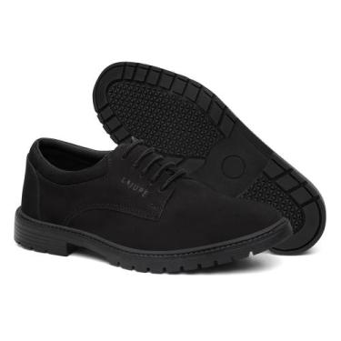 Imagem de Sapato Oxford Masculino Couro Legítimo Cadarço Linha Conforto - Lajupê