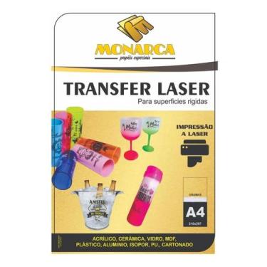Imagem de Papel Transfer Laser Prensa Giro 360 Acrilicos - 50 Folhas - MONARCA