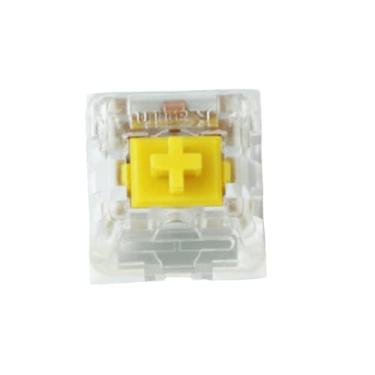Imagem de Ranked Kailh Switches para teclado mecânico para jogos | Plate Mounted (Kailh Speed Dark Yellow, 65 peças)