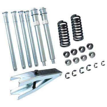 Imagem de TXRXIZ Kits de bucha e pino de dobradiça de porta para reparo de dobradiça de porta com ferramenta de mola de porta para Chevy GMC 1988-2002 SUV de caminhão de tamanho completo
