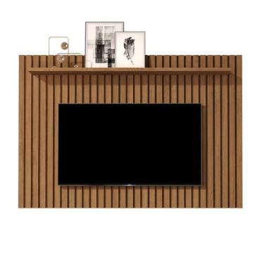 Imagem de Painel Ripado com Prateleira Para Sala de TV 60" Pequena Classic Giga 