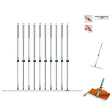 Imagem de 10 Vassouras Rodo Mágico Silicone Inox Flexível 180 Limpeza - Top