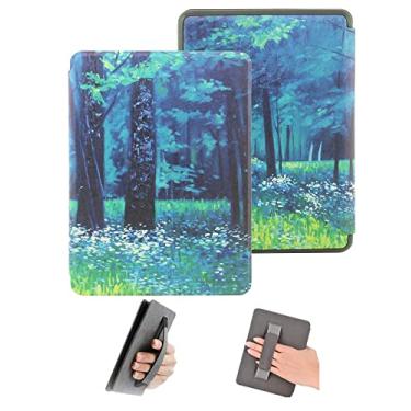 Imagem de Sakenitly Capa para o Kindle 11th Gen (Release 2022/2024), Capa com Característica Automática do Sono, Modelo: RS23CV ou C2V2L3, Tampa de 6 Polegadas com Alça de Mão