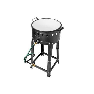 Imagem de Fritador Fogão Pasteleiro A Gás Com Tacho Para Pastel - LUDINOX