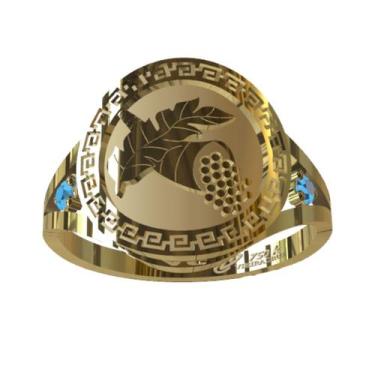 Imagem de Anel de Formatura Economia em Ouro 18K - Vieira Cruz Joias, 32, Ouro