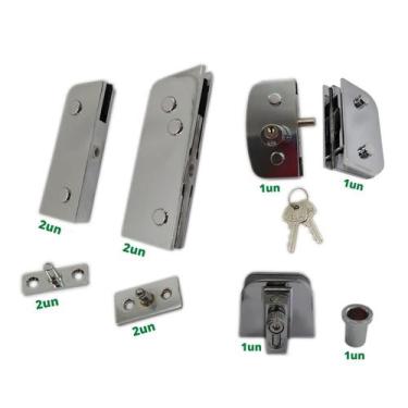 Imagem de Kit Porta Dupla Em Vidro Temperado Blindex - Completo - Demarcos Engen