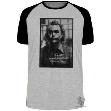 Imagem de Camiseta Coringa Cavaleiro das Trevas Blusa Plus Size extra grande adu