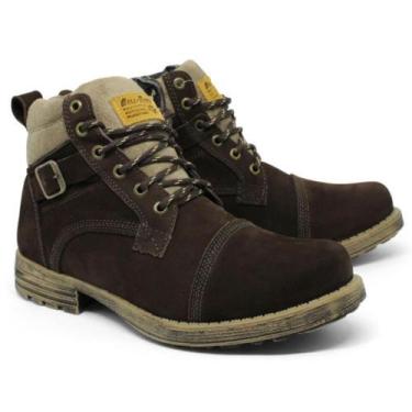 Imagem de Bota Coturno Masculina Couro Versátil Confortável - Bell Boots, 37, Ma
