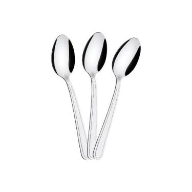 Imagem de KIT - 36 Colheres de Sobremesa Búzios em Aço Inox CSIBAG - Tramontina