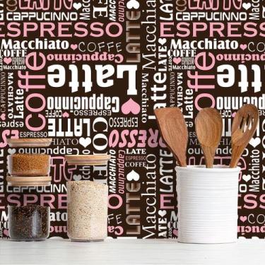 Imagem de Papel de Parede Adesivo Cozinha Café Rolo 3m - Leliz Papers