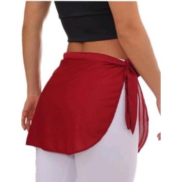 Imagem de Tampa bumbum fitness sainha de amarrar  - RAYS MODA, Vermelho, M