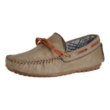 Imagem de Mocassim Infantil Casual Linha Kids Mocflex - 400 - Areia, 31