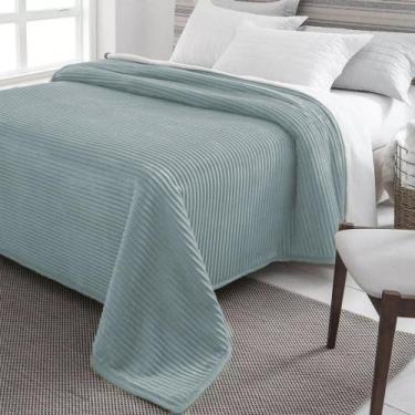 Imagem de Cobertor Casal Jolitex Dyuri Sherpa Extra Macio Verde Agua 180x220 - I