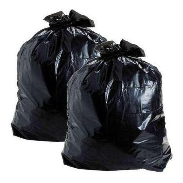 Imagem de Kit 2 Sacos Lixo Preto 200 Litros Espessura Médis Pct 50 Un - HIGIPACK