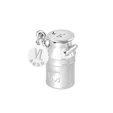 Imagem de Bibelô Decorativo Latão de Leite com Revestimento Prateado