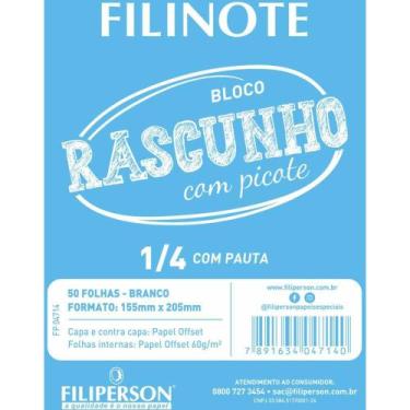 Imagem de Bloco para Rascunho com Picote com Pauta 155X205MM 50 Folhas Pacote co