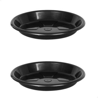 Imagem de Kit 2 Pratos para Vaso Redondo Suporte para Planta 40x4cm - Escritex, 