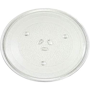 Imagem de HQRP Bandeja giratória de vidro de 11,25" / 28,5 cm compatível com Maytag, GE, Hotpoint, Samsung, Magic Chef, Panasonic, Oster, Sunbeam, Sears, Kenmore, Danby, Jenn-Air Placa de forno micro-ondas 285