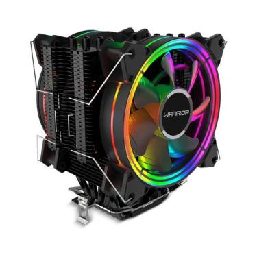 Imagem de Cooler Para Processador Multilaser Warrior Duncan Dual Rgb