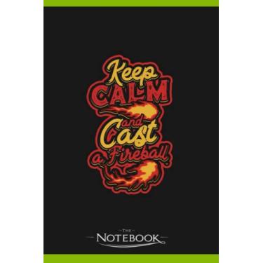 Imagem de Notebook: Keep Calm Cast Fireball Scientific And Witch: Notebook, Composition book, Exercise book, Journal, Diary, School 120 Pages 6 x 9 inches